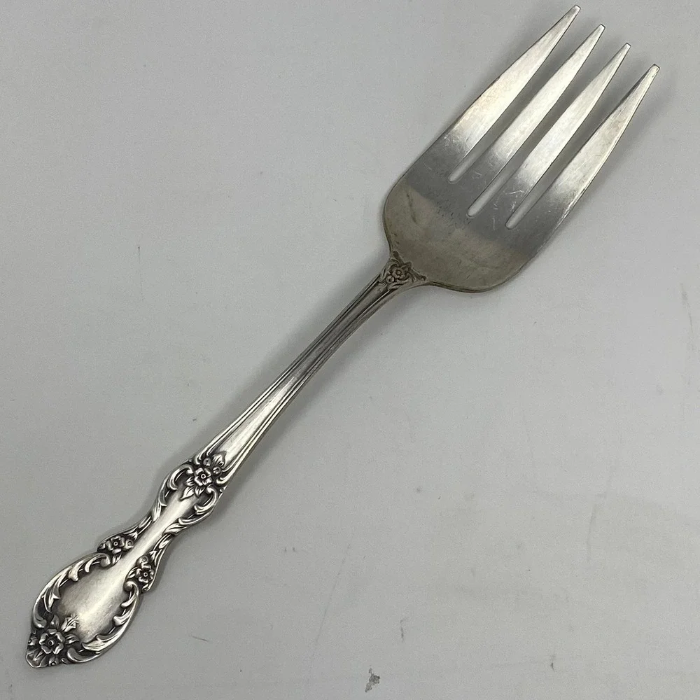 Silver Plated 1959 Rogers Grand Elegance Southern Manor Cold Meat Serving Fork